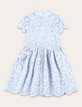 Self-Portrait 3D flower lace girl's dress - | Spazio Pritelli