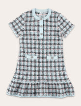 Self-Portrait textured stripe knit girl's dress - | Spazio Pritelli