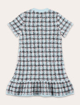 Self-Portrait textured stripe knit girl's dress - | Spazio Pritelli