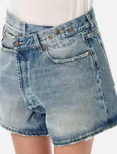 Shorts in Denim a Vita Incrociata R13 - | Spazio Pritelli