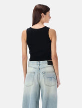 Tank top nero distressed R13 - | Spazio Pritelli