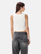 Tank top bianco distressed R13 - | Spazio Pritelli
