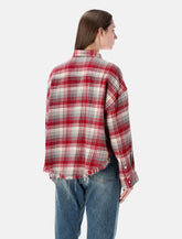 R13 camicia a quadri cropped - | Spazio Pritelli