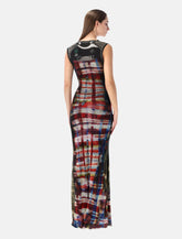 Ottolinger Racing Plaid mesh long dress - | Spazio Pritelli