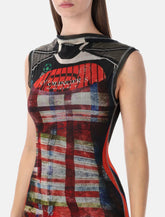 Ottolinger Racing Plaid mesh long dress - | Spazio Pritelli
