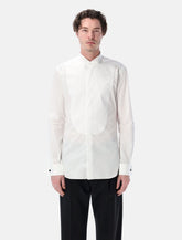 Xacus white plastron formal shirt - | Spazio Pritelli