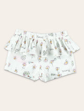 Shorts baby in cotone con stampa floreale - | Spazio Pritelli