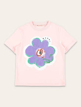 T-shirt Marni da bambina con stampa floreale - | Spazio Pritelli
