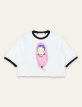 T-Shirt Crop Marni da bambina con stampa - | Spazio Pritelli