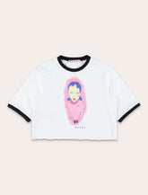 Marni girl's printed crop t-shirt - | Spazio Pritelli