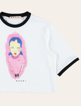 T-Shirt Crop Marni da bambina con stampa - | Spazio Pritelli