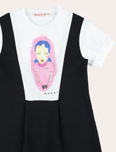Marni graphic print kid's cotton dress - | Spazio Pritelli