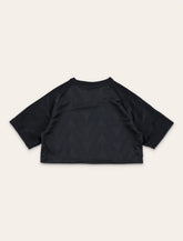Adidas Originals black cropped t-shirt for kids - | Spazio Pritelli