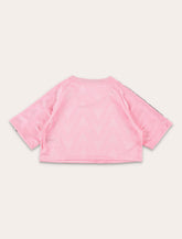 Adidas Originals pink cropped t-shirt for kids - | Spazio Pritelli