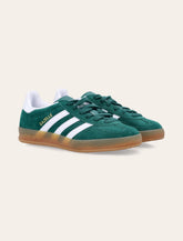 adidas Kids Gazelle Indoor green suede sneakers - | Spazio Pritelli