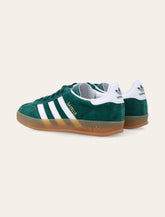 adidas Kids Gazelle Indoor green suede sneakers - | Spazio Pritelli