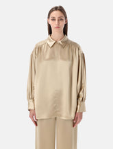 By Malene Birger Leonora satin blouse - | Spazio Pritelli