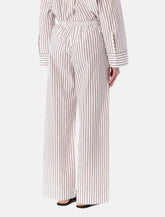 By Malene Birger Cabello striped wide-leg trousers - | Spazio Pritelli