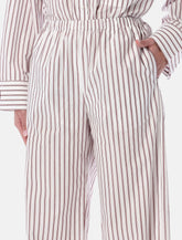By Malene Birger Cabello striped wide-leg trousers - | Spazio Pritelli