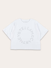 Stella McCartney Kids embroidered circular logo T-shirt - | Spazio Pritelli