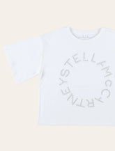 Stella McCartney Kids embroidered circular logo T-shirt - | Spazio Pritelli