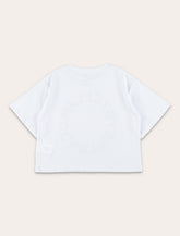 Stella McCartney Kids embroidered circular logo T-shirt - | Spazio Pritelli