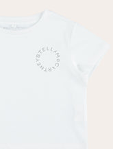 T-Shirt crop con logo circolare Stella McCartney Kids - | Spazio Pritelli