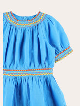 Stella McCartney Kids embroidered linen-cotton dress - | Spazio Pritelli