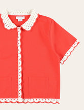 Camicia Stella McCartney Kids in cotone biologico con dettagli all'uncinetto - | Spazio Pritelli