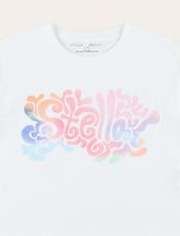 T-Shirt crop con logo psichedelico Stella McCartney Kids - | Spazio Pritelli