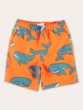 Stella McCartney whale print beach shorts for kids - | Spazio Pritelli