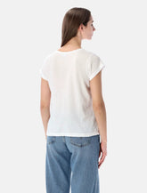 T-Shirt James Perse in cotone con scollo a V profondo - | Spazio Pritelli