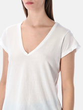 T-Shirt James Perse in cotone con scollo a V profondo - | Spazio Pritelli