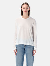 James Perse oversized crepe jersey long sleeve Tee - | Spazio Pritelli