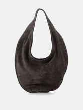 Maeden suede leather cocoa Market tote - | Spazio Pritelli
