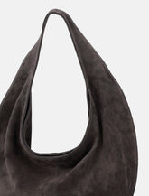 Maeden suede leather cocoa Market tote - | Spazio Pritelli