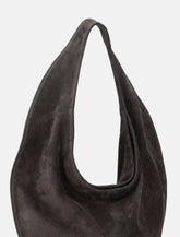 Maeden suede leather cocoa Market tote - | Spazio Pritelli