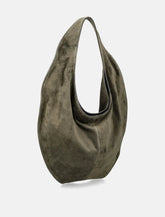 Maeden Market kelp suede tote - | Spazio Pritelli
