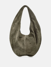 Maeden Market kelp suede tote - | Spazio Pritelli