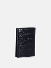 Tom Ford black croc-embossed leather cardholder - | Spazio Pritelli