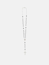 Black Jade Rosary Necklace - | Spazio Pritelli