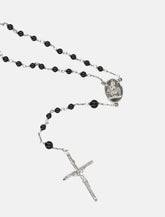 Black Jade Rosary Necklace - | Spazio Pritelli