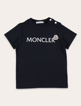 T-shirt in cotone con logo per neonato di Moncler - | Spazio Pritelli