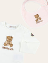 MONCLER Body a Maniche Lunghe Cotone Bear Motivo Bianco - | Spazio Pritelli