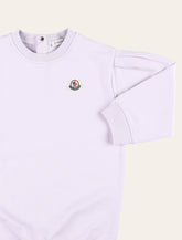 Moncler Fleece Over Dress Puff Sleeve Ribbed Hem Classic Lilac - | Spazio Pritelli