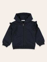 MONCLER Set Felpa Zip Pantaloni Navy Con Cappuccio Per Bambini - | Spazio Pritelli