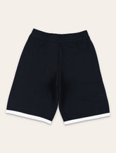 Moncler Bermuda in Felpa Blu Navy - | Spazio Pritelli