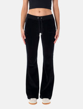 Sporty & Rich Signature Logo Crystal black sweatpants - | Spazio Pritelli