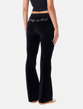 Sporty & Rich Signature Logo Crystal black sweatpants - | Spazio Pritelli