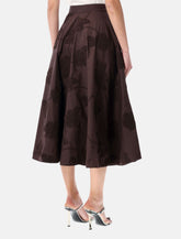 Gonna maxi floreale marrone di Rotate - | Spazio Pritelli